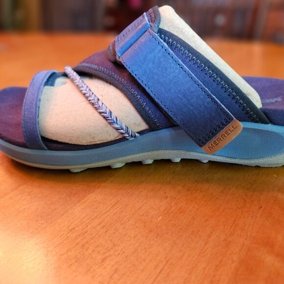 Women's Terran 4 Post Wrap Size 8 Medium Width Color: Sea (Blue) Preowned - Picture 8 of 9